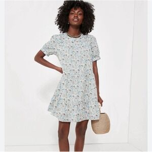 New Tuckernuck‎ Hyacinth House Quinn Blue Floral Mini Dress Large L